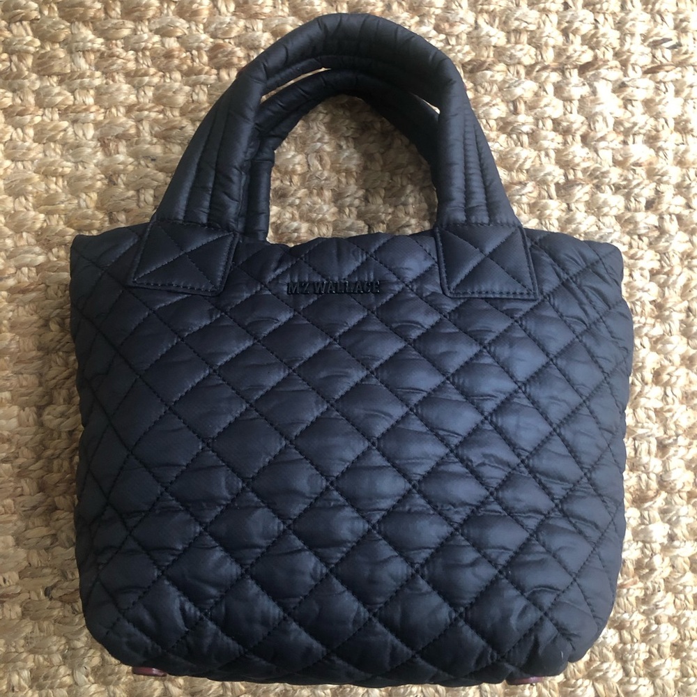 MZ Wallace Mini Metro Deluxe Tote. Black. Quilted. - Picture 4 of 14
